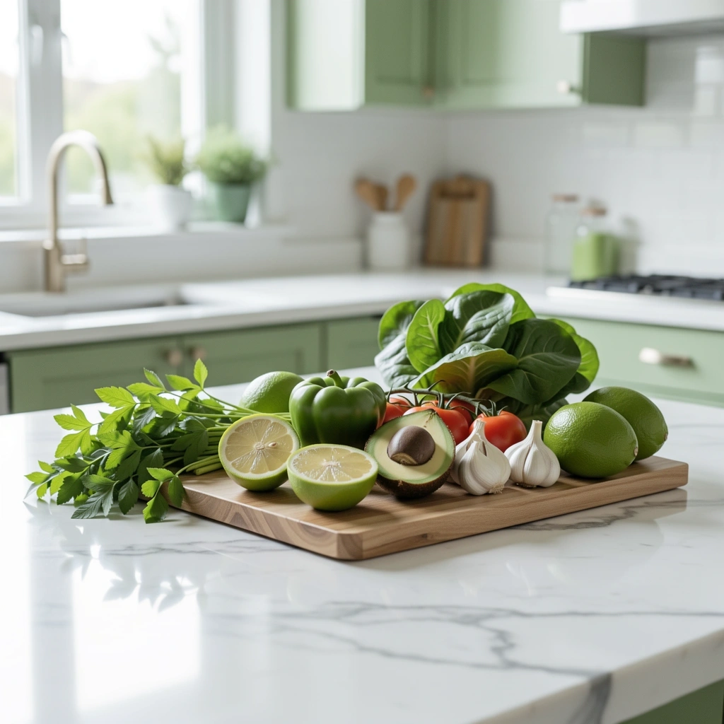 Ingredientes saludables frescos